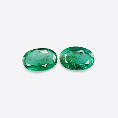 Natural 6x4x3mm Faceted Oval Brazilian Emerald