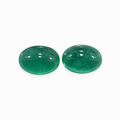 Natural 7x5x3.5mm Cabochon Oval Brazilian Emerald