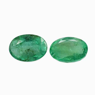 Natural 7x5x3.2mm Faceted Oval Brazilian Emerald