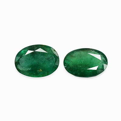 Natural 8x6x2.70mm Faceted Oval Brazilian Emerald