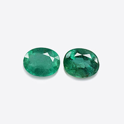 Natural 5.5x4.5x2.9mm Faceted Oval Zambian Emerald
