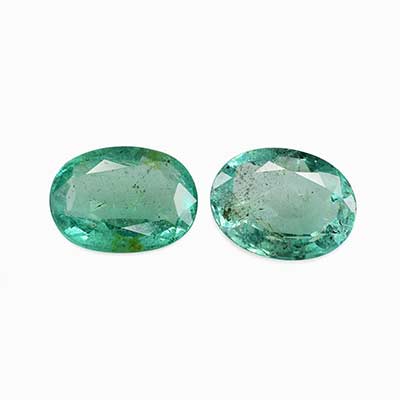 Natural 8x6x3.10mm Faceted Oval Brazilian Emerald
