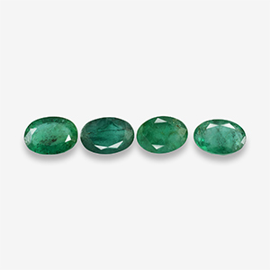 Natural 7x5x3.8mm Faceted Oval Brazilian Emerald