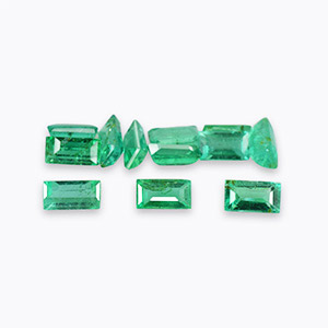 Natural 3x5mm Faceted Baguette Brazilian Emerald