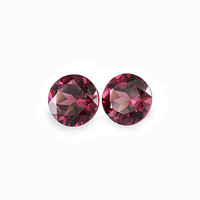 Natural 6x6x3.70mm Faceted Round Rhodolite Garnet