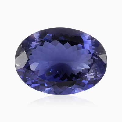 Natural 13x18x8mm Faceted Oval Iolite