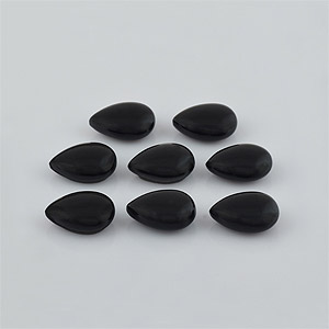 Natural 16x12x6.5mm Cabochon Briolette Onyx