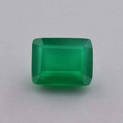 Natural 10x8x5mm Faceted Octagon Onyx
