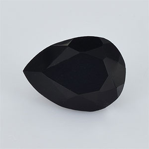 Natural 8x6x4.10mm Faceted Pear Onyx