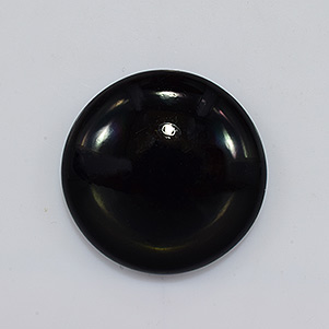 Natural 25x25x7.3mm Cabochon Round Onyx