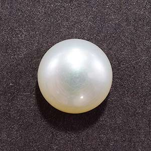 Natural 7x7x4.3mm Cabochon Round Pearl