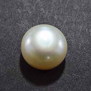 Natural 7x7x4.5mm Cabochon Round Pearl