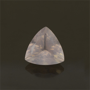Natural 14x14x9.3mm Faceted Trillion Rose Quartz