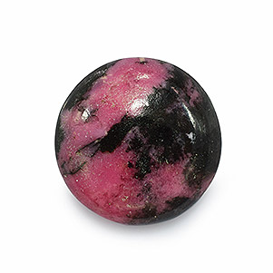 Natural 16x16x5.5mm Cabochon Round Rhodonite