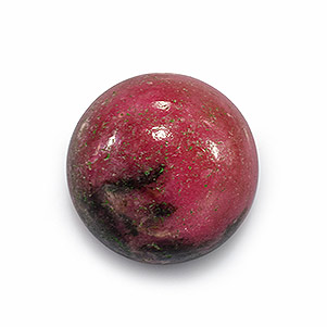 Natural 16x16x8.7mm Cabochon Round Rhodonite