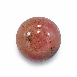 Natural 16x16x8.8mm Cabochon Round Rhodonite