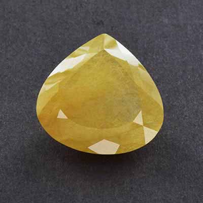 Natural 22.50x22.50x11mm Faceted Heart Rutilated Quartz