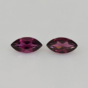 Natural 8x4x2.7mm Faceted Marquise Rhodolite Garnet