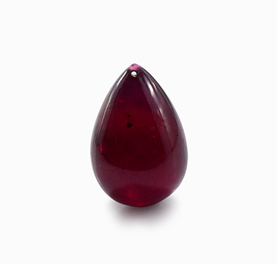 Natural 14.5x10x10mm Cabochon Drop Ruby