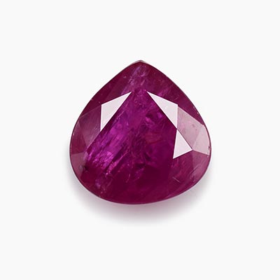Natural 5.2x5x2.7mm Faceted Heart Mozambique Ruby