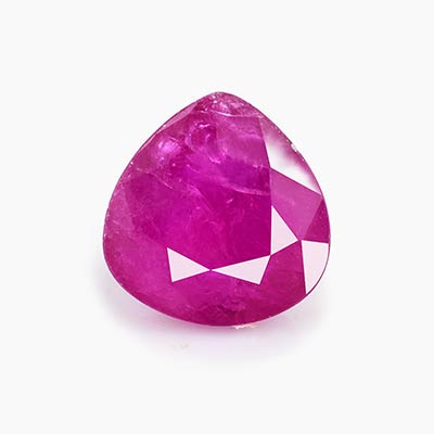 Natural 8.7x8.4x4.3mm Faceted Heart Mozambique Ruby