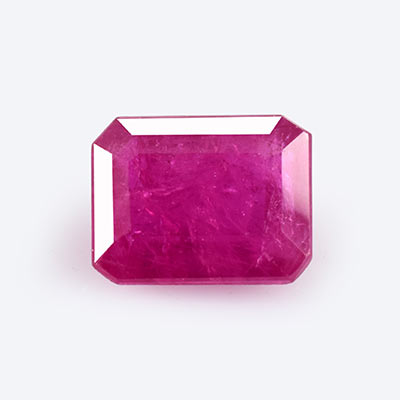 Natural 6.3x4.8x2.9mm Faceted Octagon Mozambique Ruby