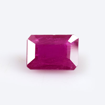 Natural 8.1x5.7x3.4mm Faceted Octagon Mozambique Ruby