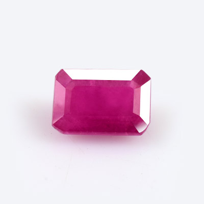 Natural 6.5x4.4x2.9mm Faceted Octagon Mozambique Ruby