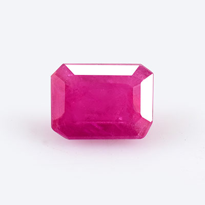 Natural 5.2x3.9x2.5mm Faceted Octagon Mozambique Ruby