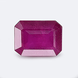Natural 8x6x4.5mm Faceted Octagon Ruby