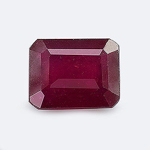 Natural 8.9x7x4.5mm Faceted Octagon Ruby