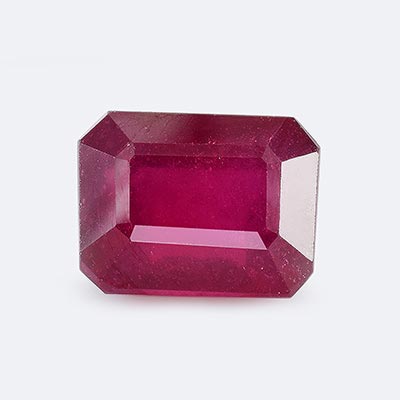 Natural 10.4x8.10x6.8mm Faceted Octagon Ruby