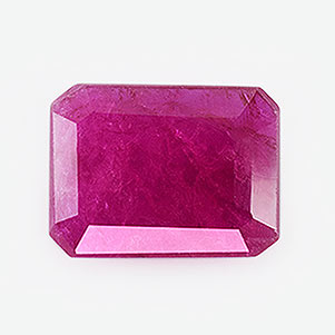 Natural 8.10x6.10x2.10mm Faceted Octagon Mozambique Ruby