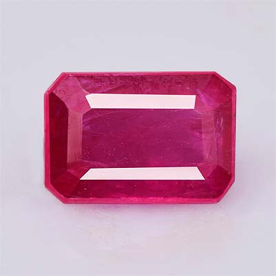 Natural 5.4x3.7x2.2mm Faceted Octagon Mozambique Ruby