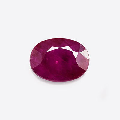 Natural 7.3x5.5x3mm Faceted Oval Mozambique Ruby