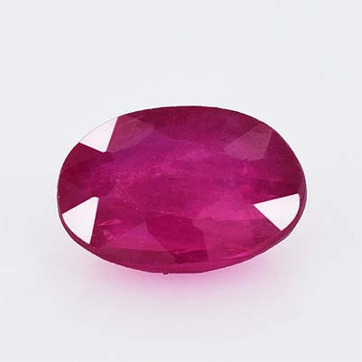 Natural 6.8x4.9x3.10mm Faceted Oval Ruby