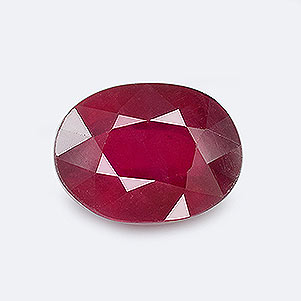 Natural 7.8x5.8x4.2mm Faceted Oval Ruby