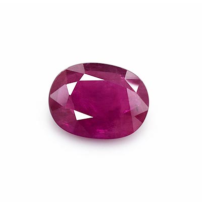 Natural 9.10x7x3.5mm Faceted Oval Ruby