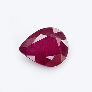 Natural 10.2x8.10x4.8mm Faceted Pear Ruby
