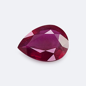 Natural 12.2x9.10x4.2mm Faceted Pear Ruby
