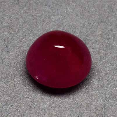 Natural 7x7x4.6mm Cabochon Round Ruby