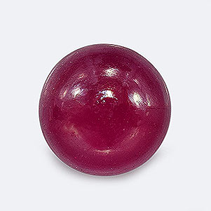 Natural 9.3x9.3x4.4mm Cabochon Round Ruby