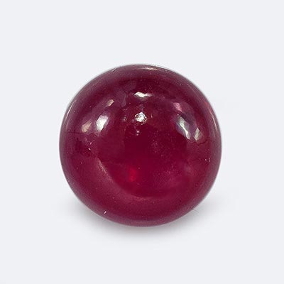 Natural 8.3x8.3x3.5mm Cabochon Round Ruby