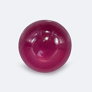 Natural 8.2x8.2x3.6mm Cabochon Round Ruby