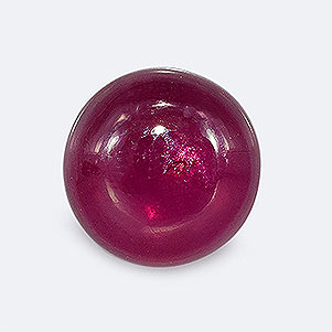 Natural 8.2x8.2x3.10mm Cabochon Round Ruby