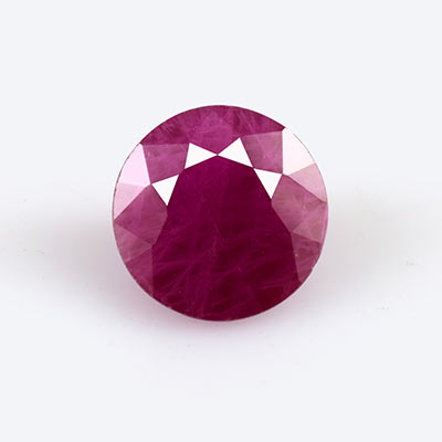 Natural 6.3x6.3x3.3mm Faceted Round Ruby