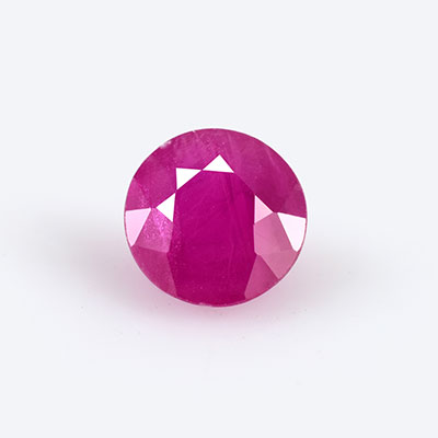 Natural 5.9x5.9x3.3mm Faceted Round Ruby