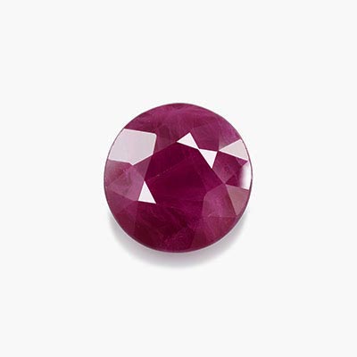 Natural 6.70x6.70x4.2mm Faceted Round Ruby