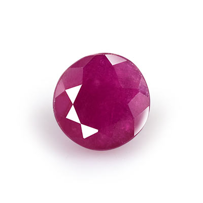 Natural 5.9x5.9x3.3mm Faceted Round Mozambique Ruby