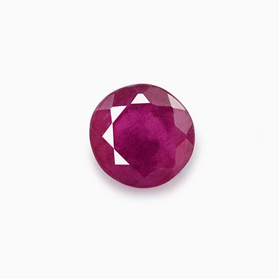 Natural 5.1x4.9x2.5mm Faceted Round Mozambique Ruby